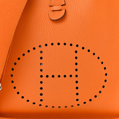 Hermes Taurillon Clemence Evelyne III PM Orange 8 of 12