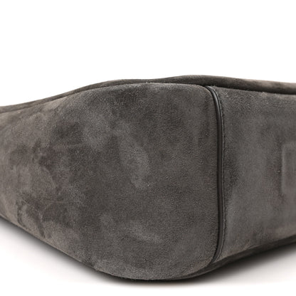 Saint Laurent Suede Small Le 5 A 7 Soft Hobo Urban Grey 9 of 10