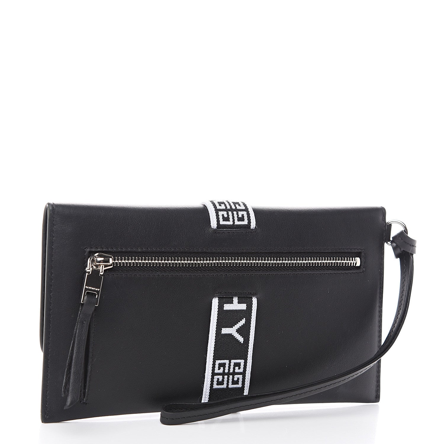 Givenchy Calfskin 4G Flap Pouch Black 2 of 7