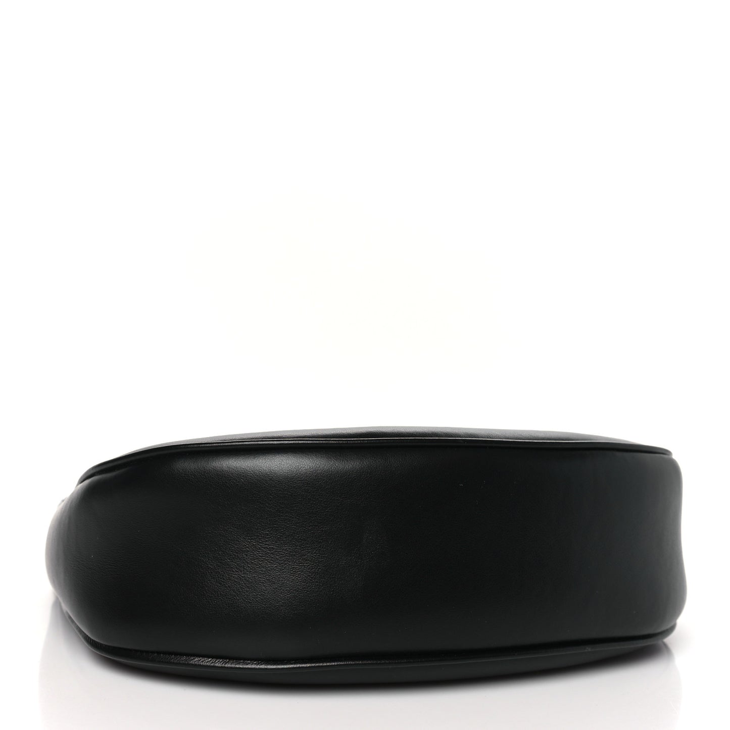 Smooth Calfskin Medium Strap Ava Triomphe Shoulder Bag Black