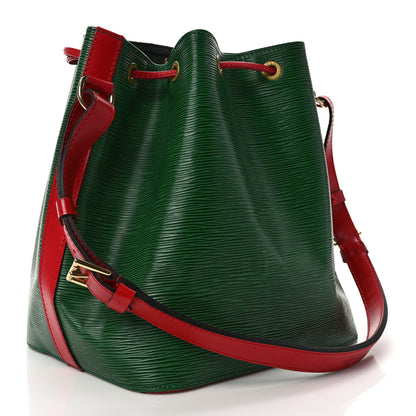 Louis Vuitton Epi Bi-Color Petit Noe Borneo Castillan Red Green 3 of 8
