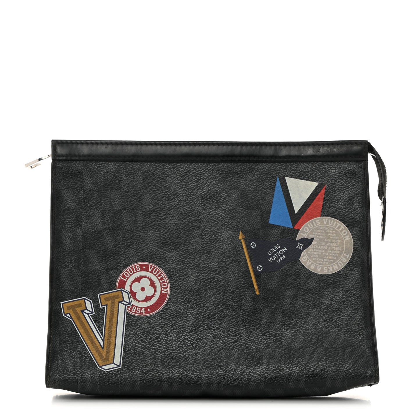 Damier Graphite World Tour Pochette Voyage MM