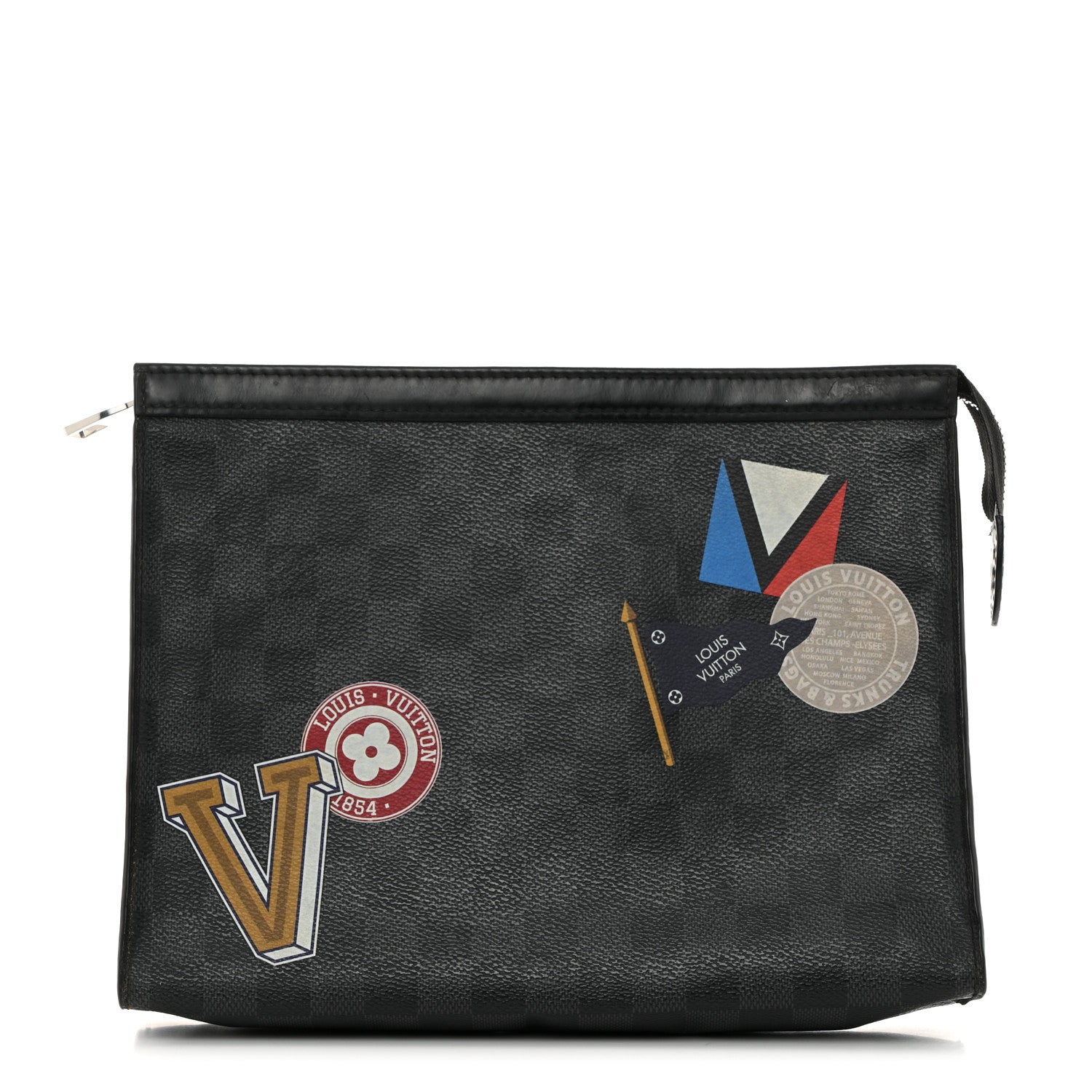 Louis Vuitton Damier Graphite World Tour Pochette Voyage MM 1 of 7