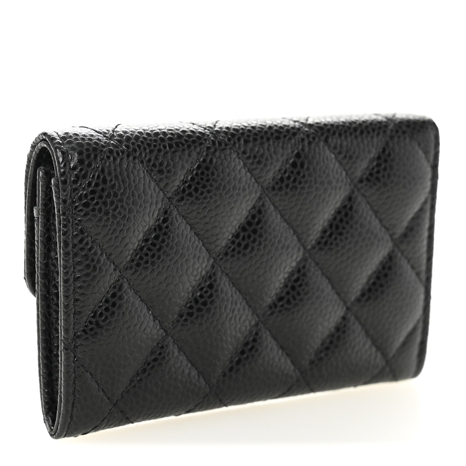 Chanel Caviar Quilted Flap Card Holder Black 3 of 10