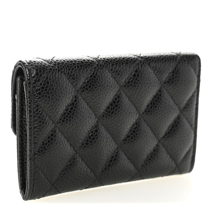 Chanel Caviar Quilted Flap Card Holder Black 3 of 10