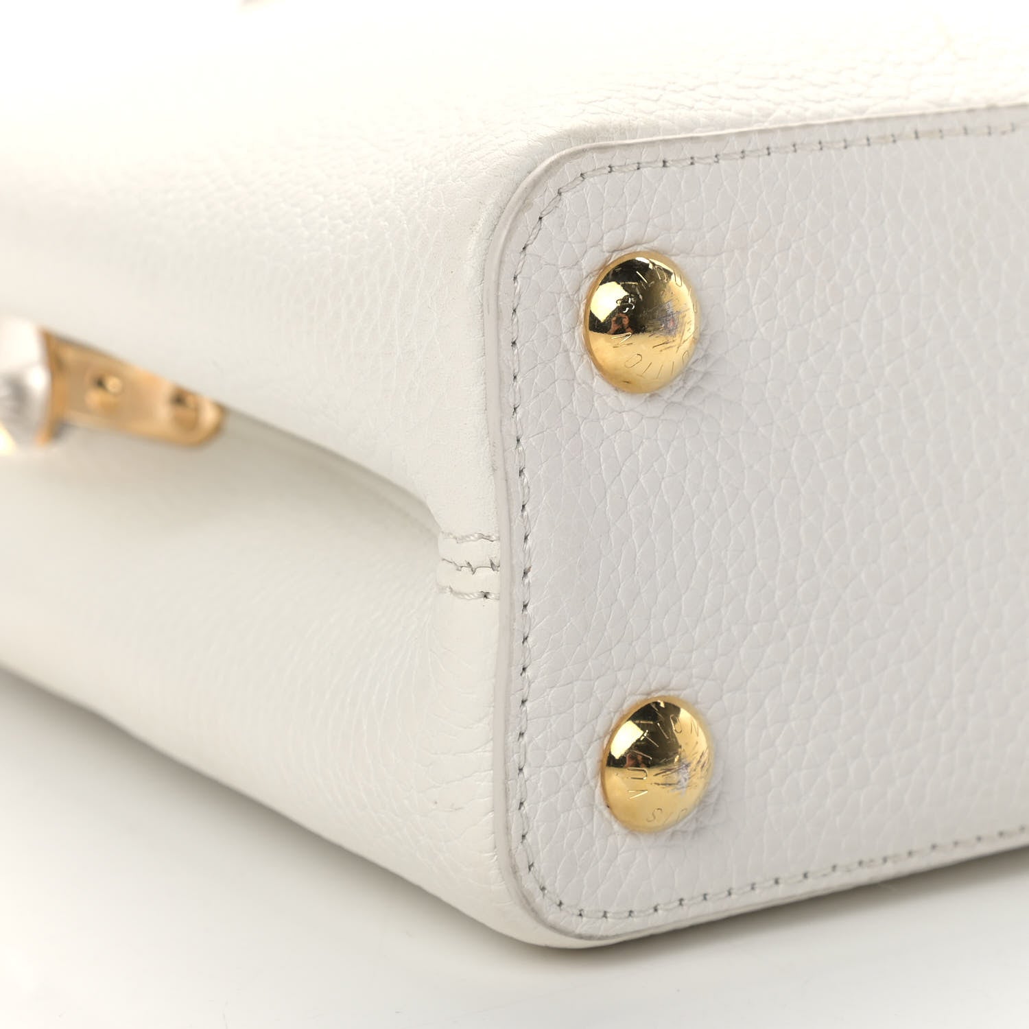 Louis Vuitton X UF Taurillon Artycapucines BB White 10 of 15