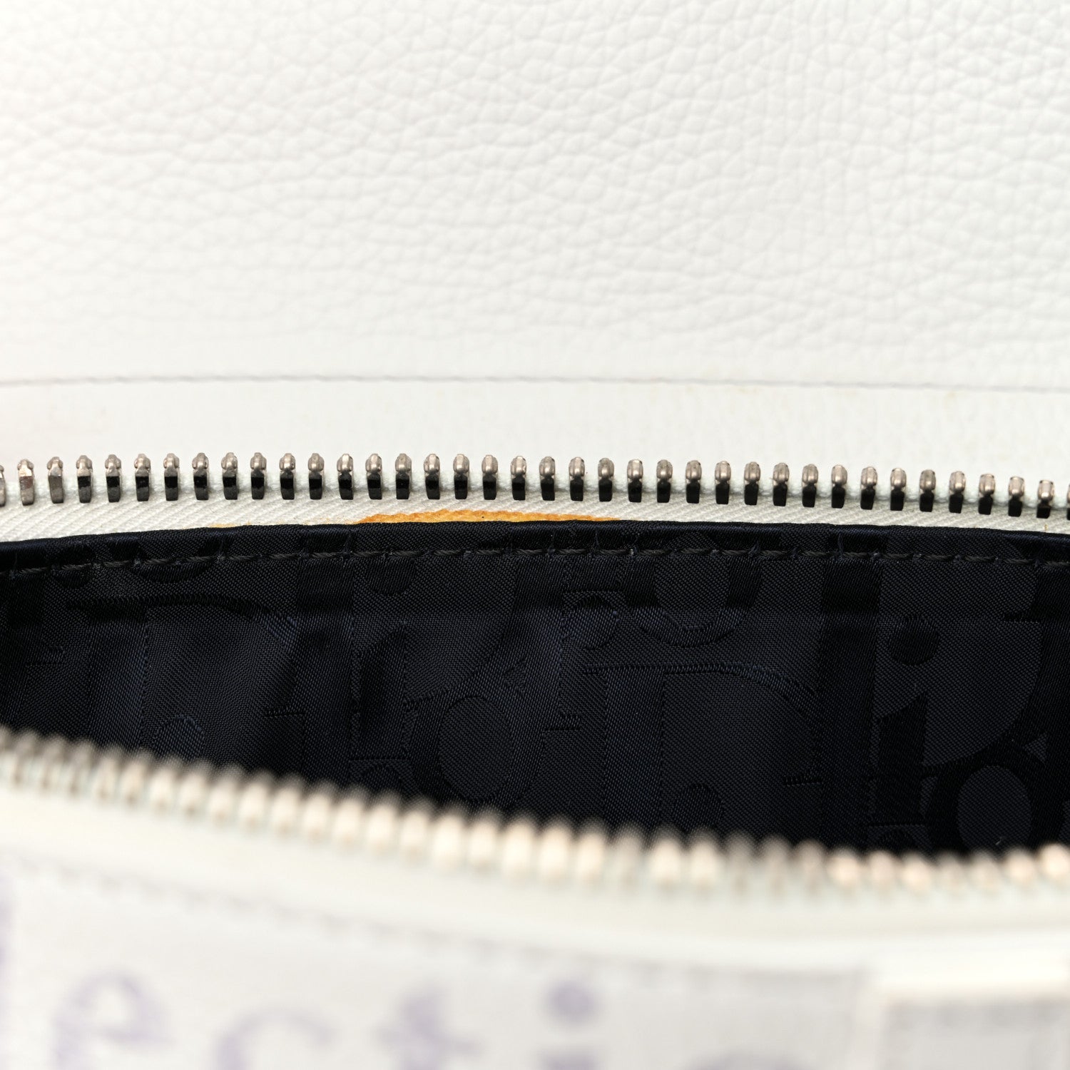 Christian Dior X DANIEL ARSHAM Grained Calfskin Newspaper Print Saddle Bag White 12 of 12