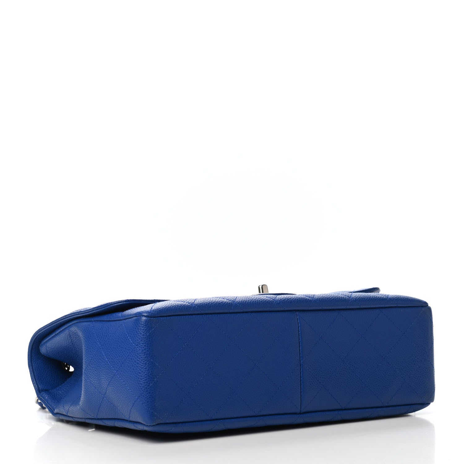 Chanel Caviar Quilted Jumbo Single Flap Blue 5 of 11