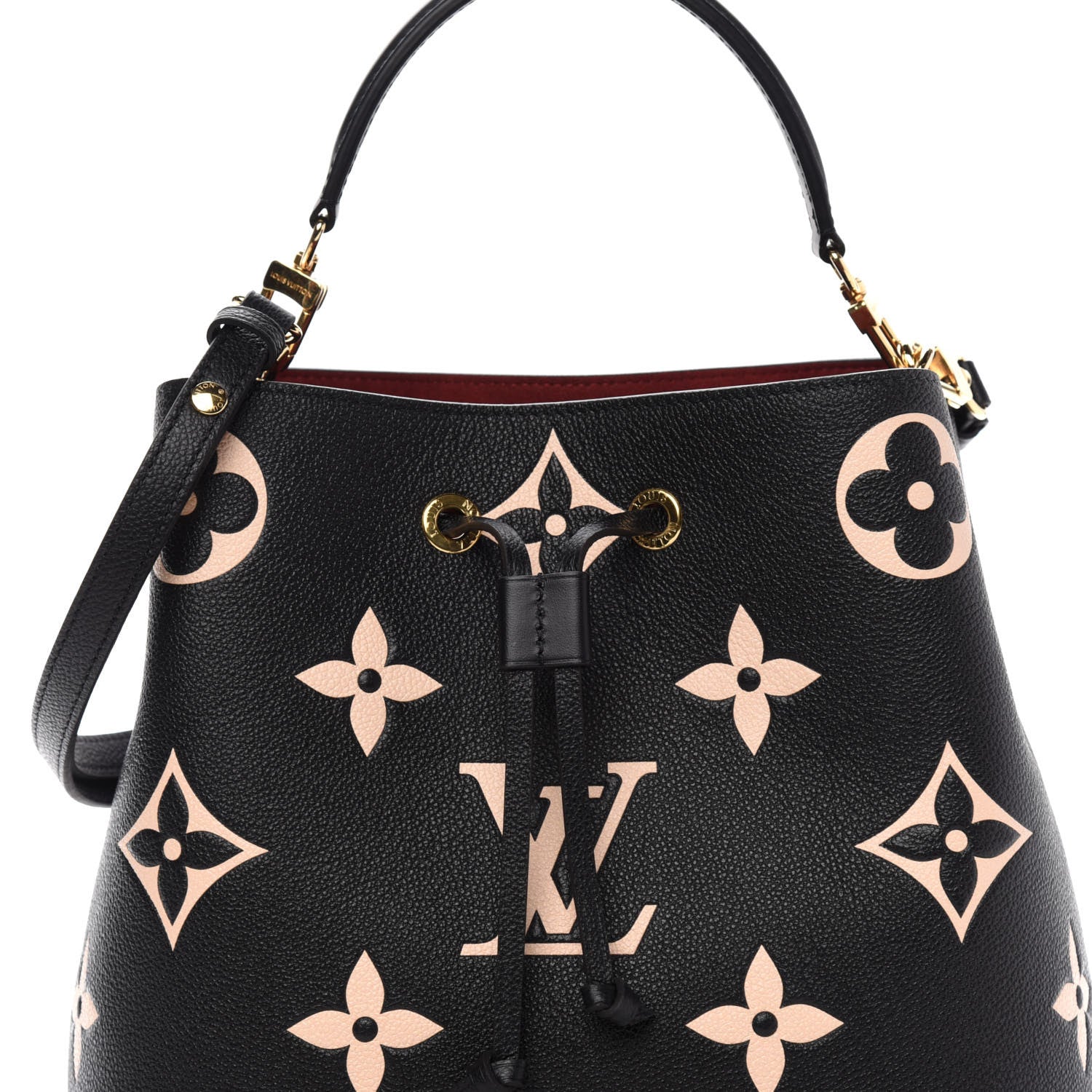 Louis Vuitton Empreinte Monogram Giant Neonoe MM Black Beige 13 of 13