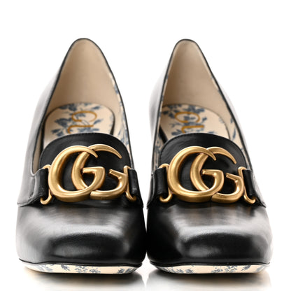 Gucci Malaga Kid GG Victoire 95mm Loafer Pumps 40 Black 2 of 12