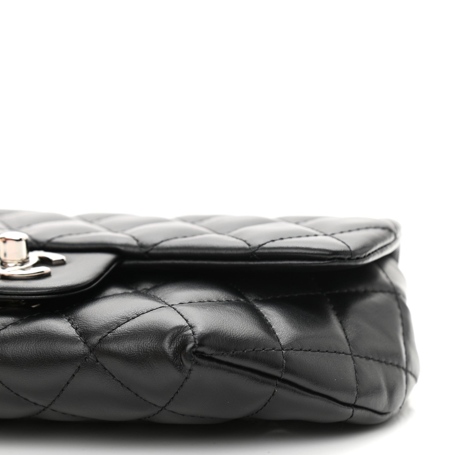 Chanel Calfskin Quilted CC Uniform Flap Belt Bag Black 10 of 10