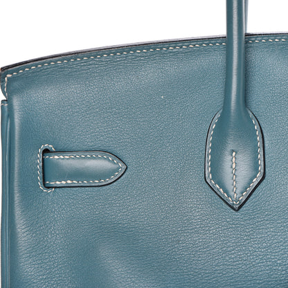 Hermes Swift Birkin 35 Blue Jean 8 of 55