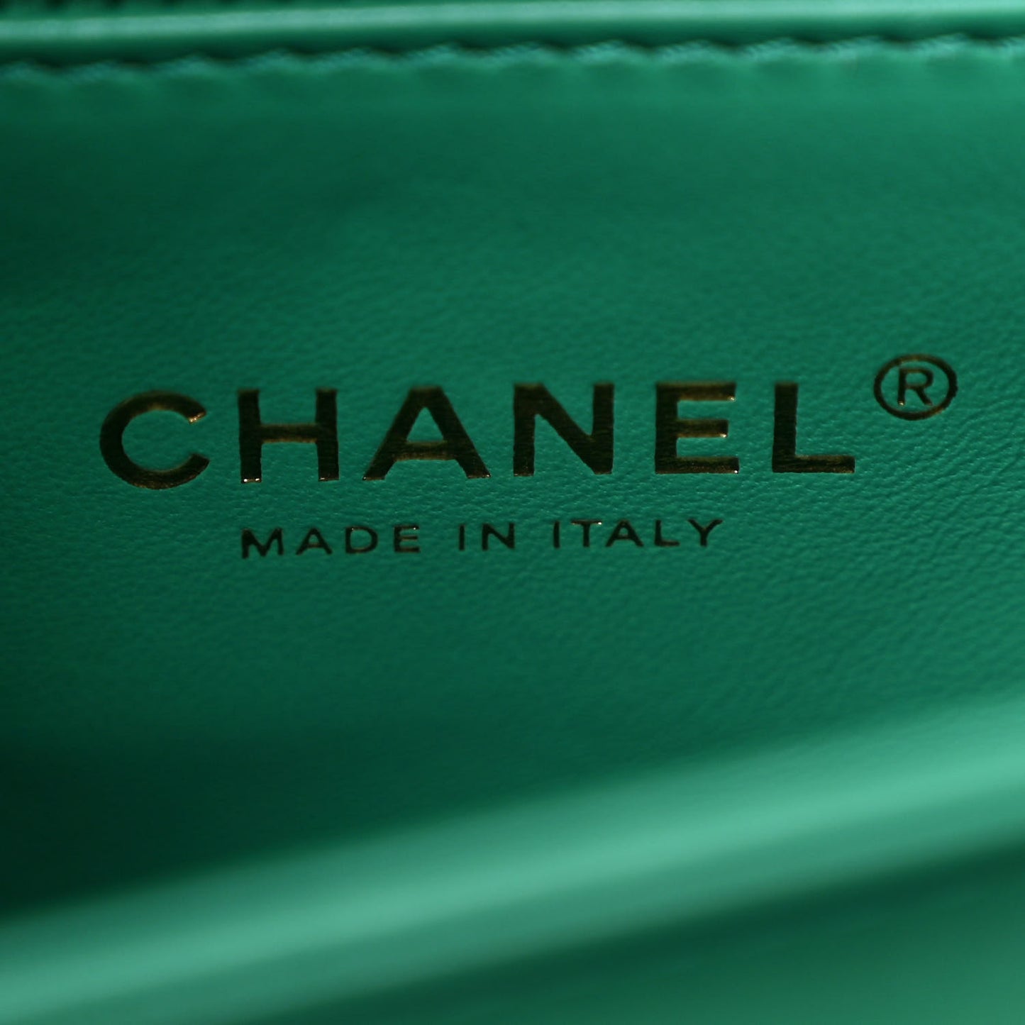 Caviar Quilted Mini Coco Handle Flap Green