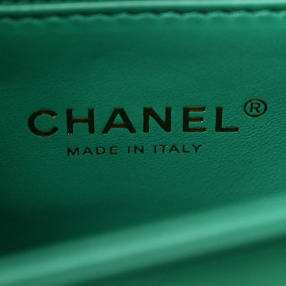 Chanel Caviar Quilted Mini Coco Handle Flap Green 7 of 12