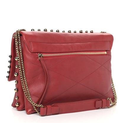 Lanvin Lambskin Quilted Medium Sugar Flap Shoulder Bag Red 2 of 14