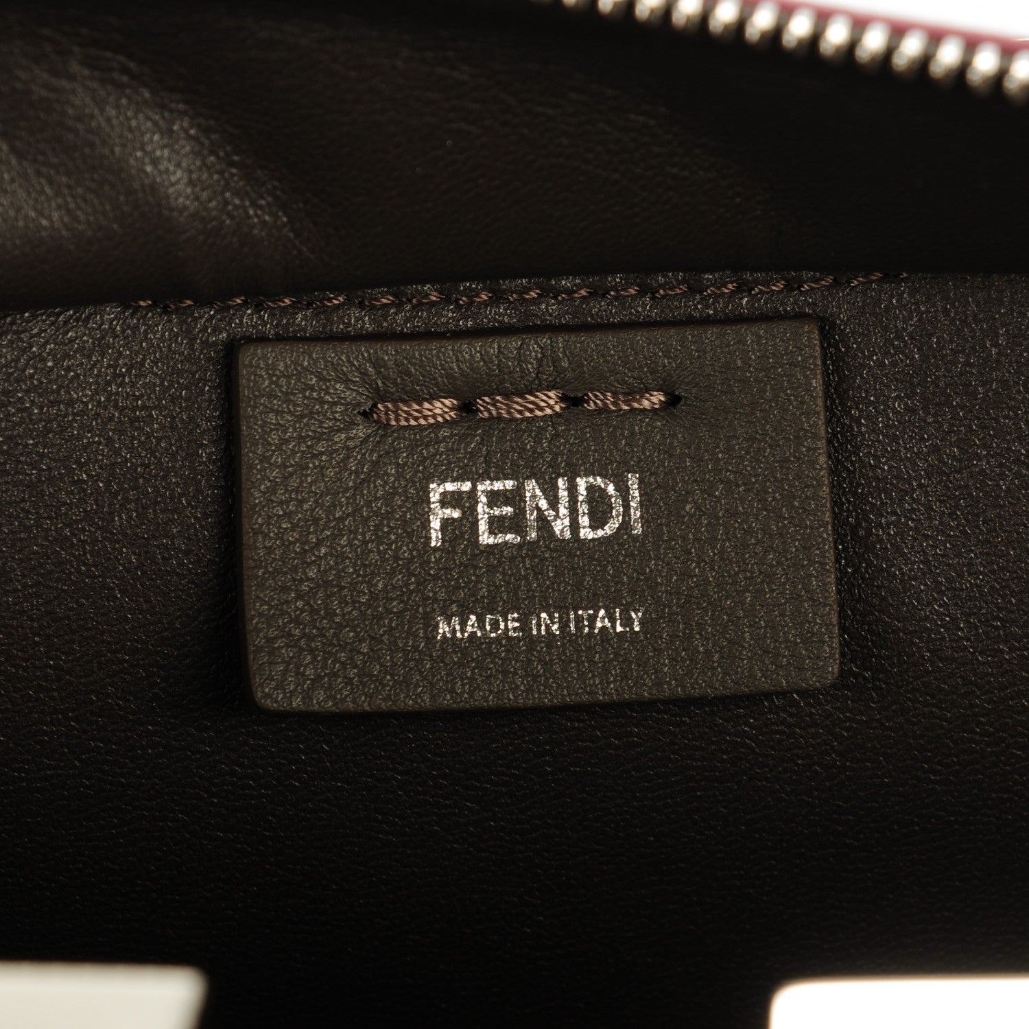 Fendi Vitello Dolce Century Petite 3Jours Tote Carbone 6 of 7