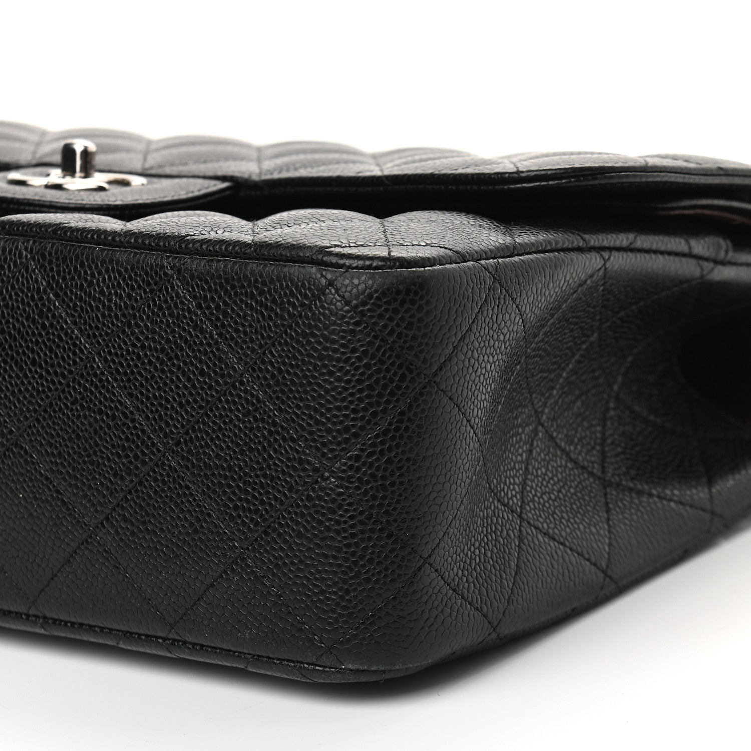 Chanel Caviar Quilted Jumbo Double Flap Black 9 of 11