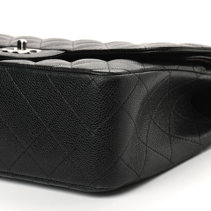 Chanel Caviar Quilted Jumbo Double Flap Black 9 of 11
