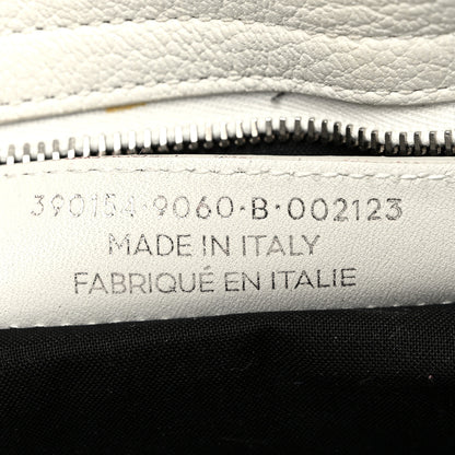 Balenciaga Chevre Silver Metallic Edge Hardware City White 8 of 10