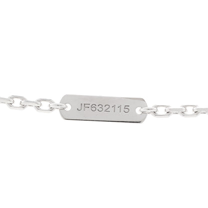 Van Cleef & Arpels 18K White Gold Chalcedony Magic Alhambra Pendant Long Necklace 5 of 6
