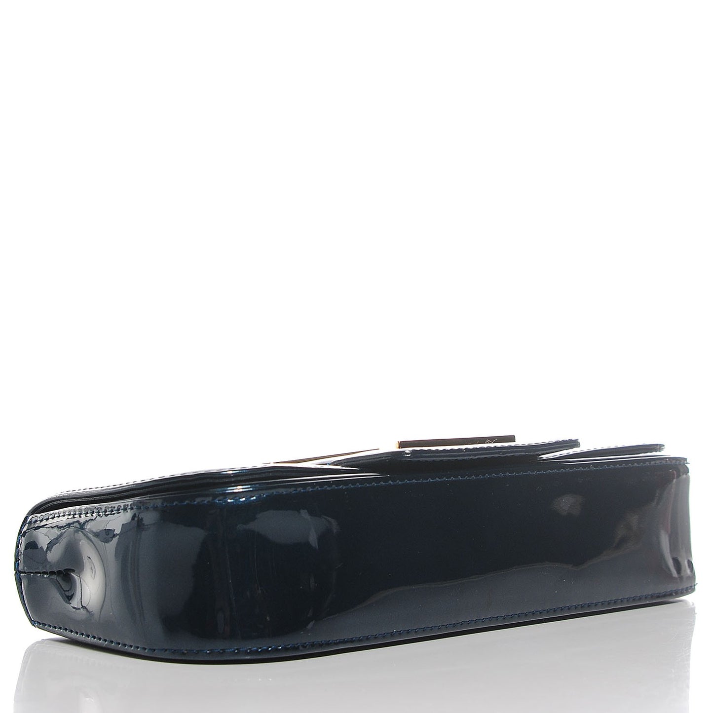 Patent Sobe Clutch Blue Nuit