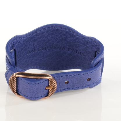 Balenciaga Agneau Arena Giant 12 Rose Gold Hardware Bracelet S Bleu Lavande 3 of 6