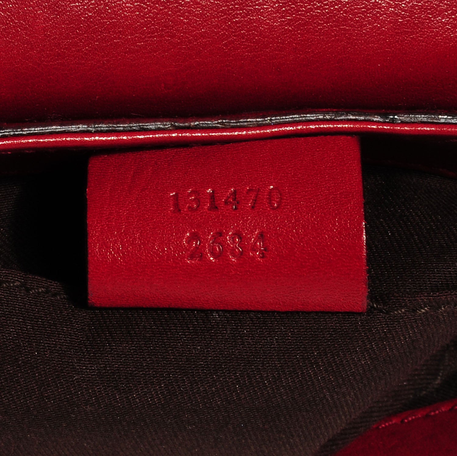 Gucci Calfskin Small Horsebit Chain Clutch Red 6 of 7