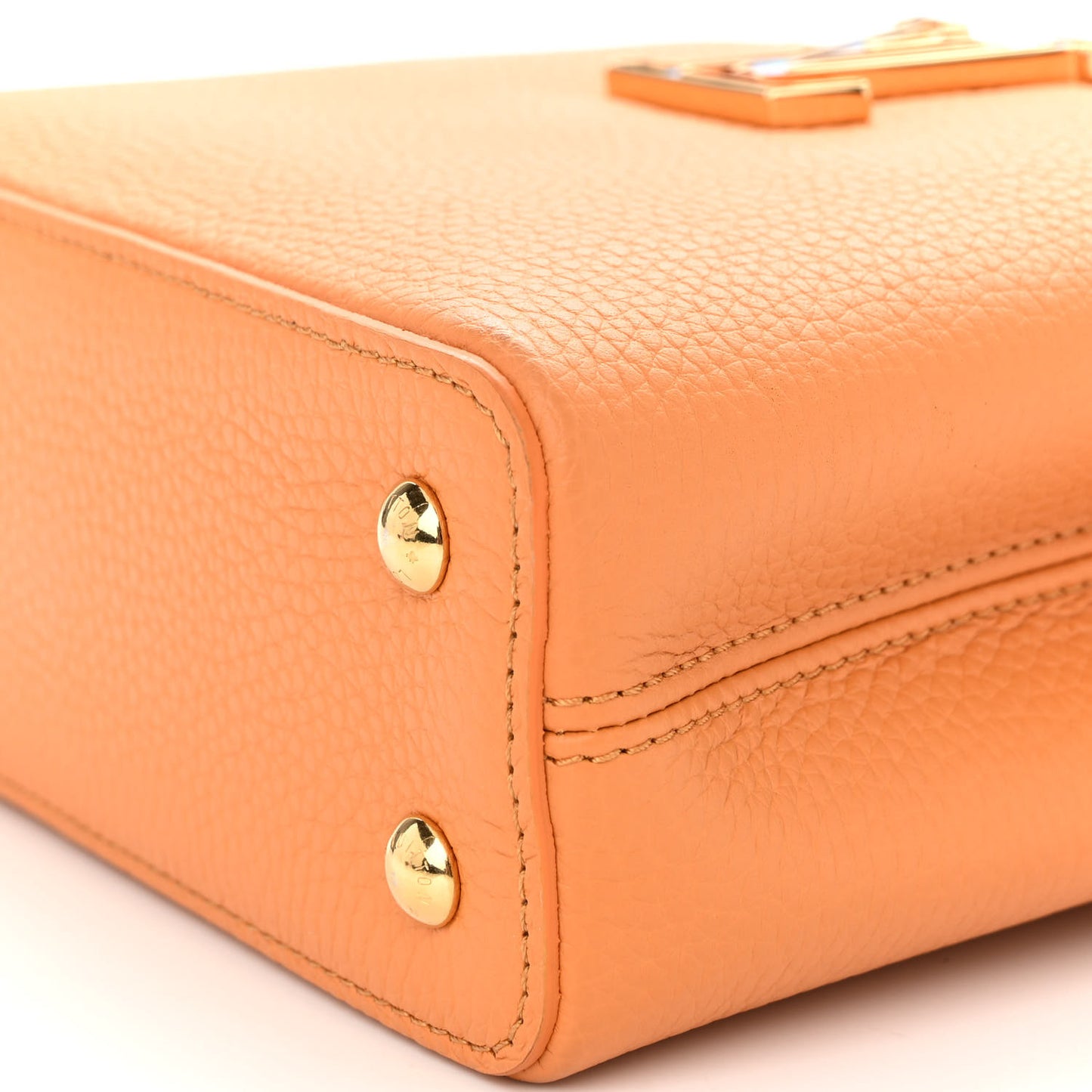 Taurillon Mini Capucines Safran Imperial