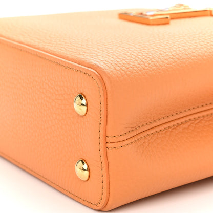 Louis Vuitton Taurillon Mini Capucines Safran Imperial 9 of 10