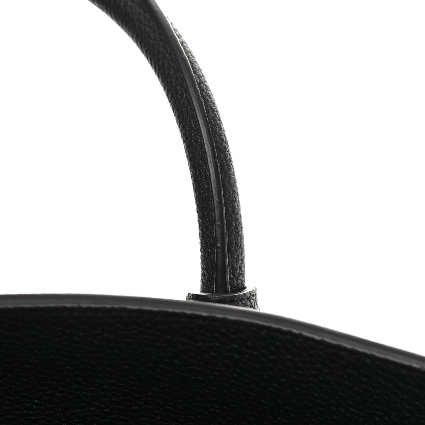 Grained Calfskin Large Souple Sac De Jour Black
