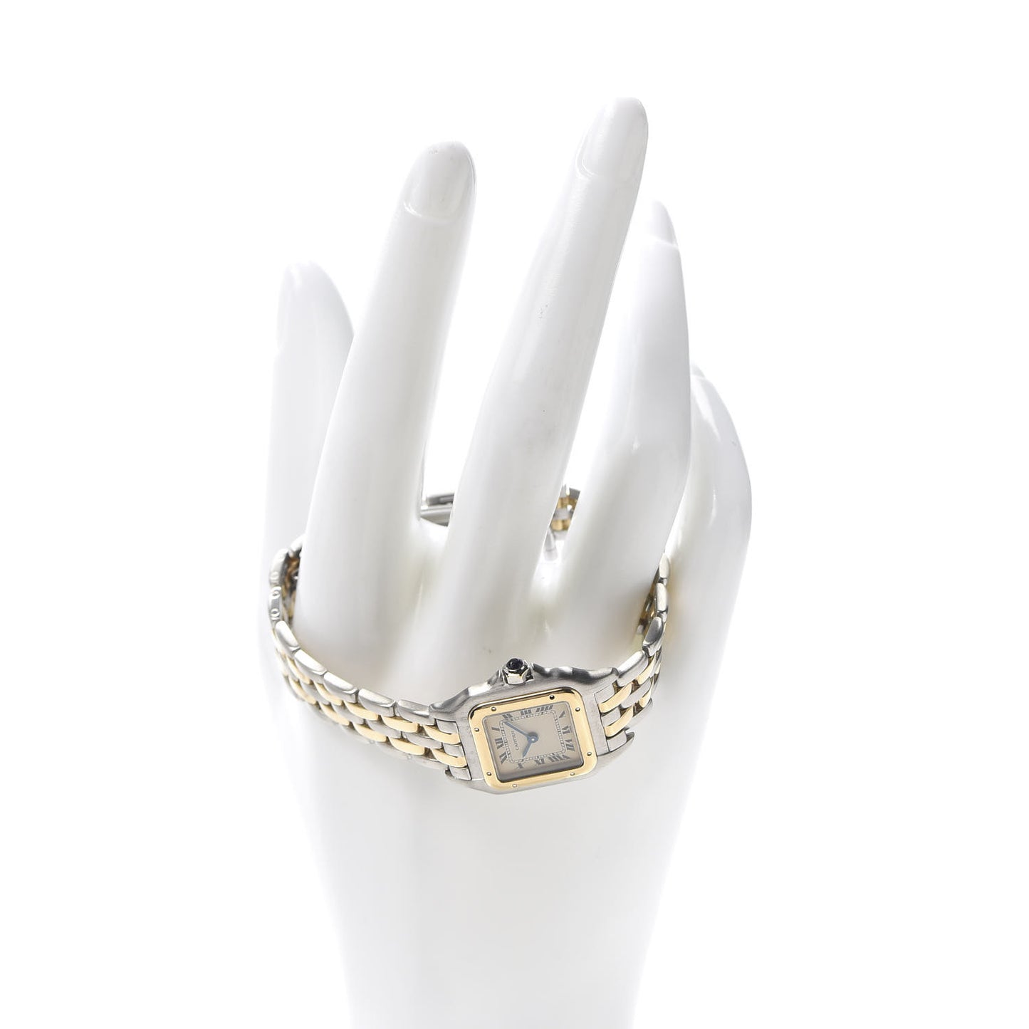 Stainless Steel 18K Yellow Gold 22mm Panthere Quartz Watch