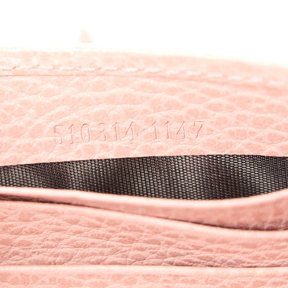 Gucci Dollar Calfskin Interlocking G Chain Wallet Soft Pink 7 of 10