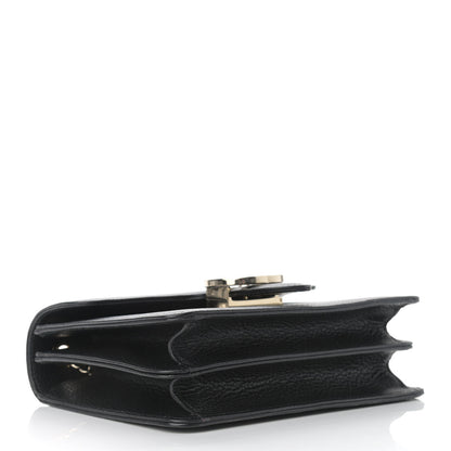 Gucci Dollar Calfskin Small Interlocking G Shoulder Bag Black 4 of 10