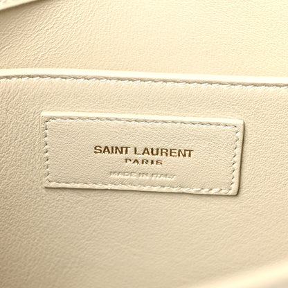 Saint Laurent Smooth Calfskin Manhattan Shoulder Bag Crema Soft 6 of 10