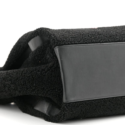 Chanel Shearling Large Deauville Tote Black 9 of 10