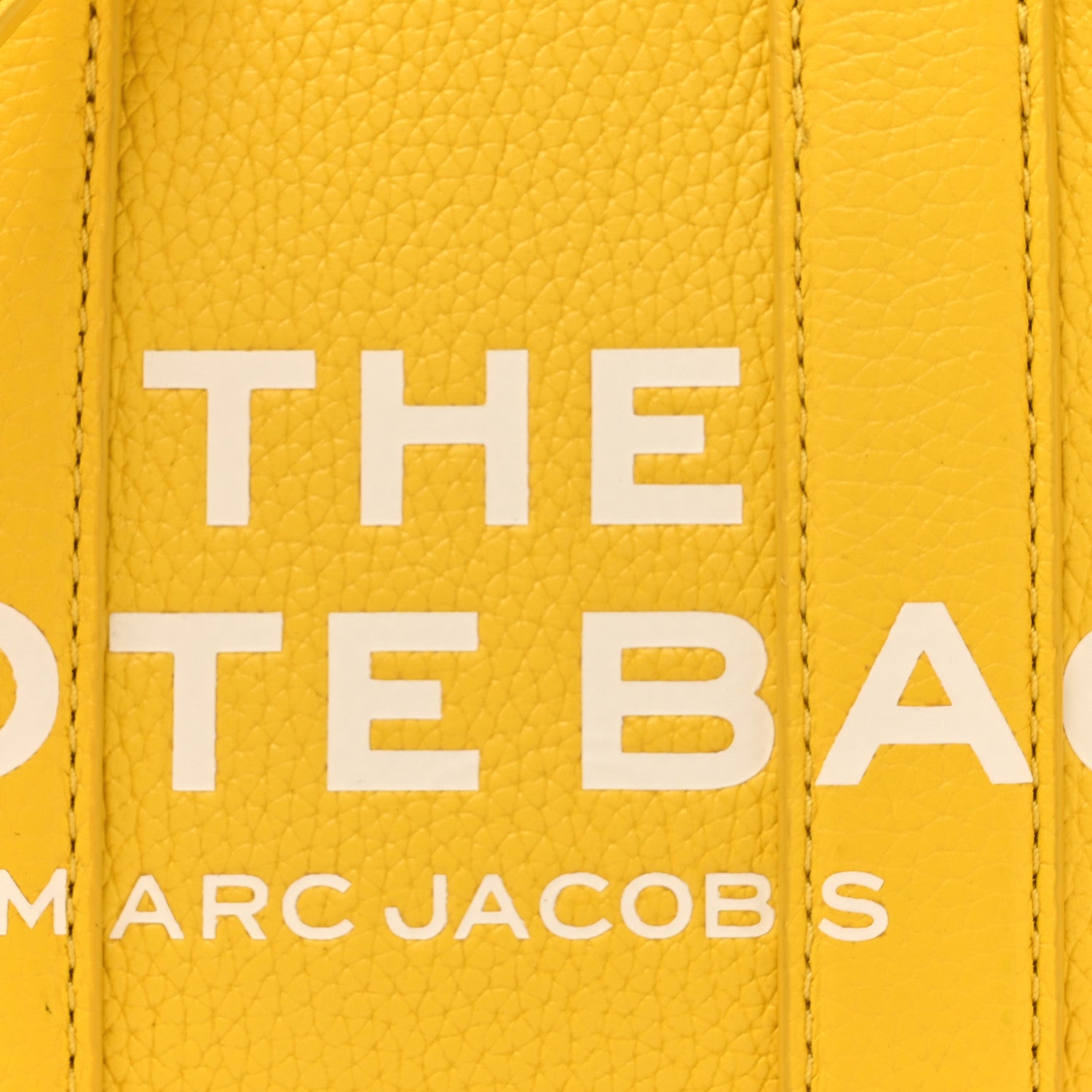 Marc Jacobs Grained Calfskin Mini The Tote Bag Yellow 8 of 11