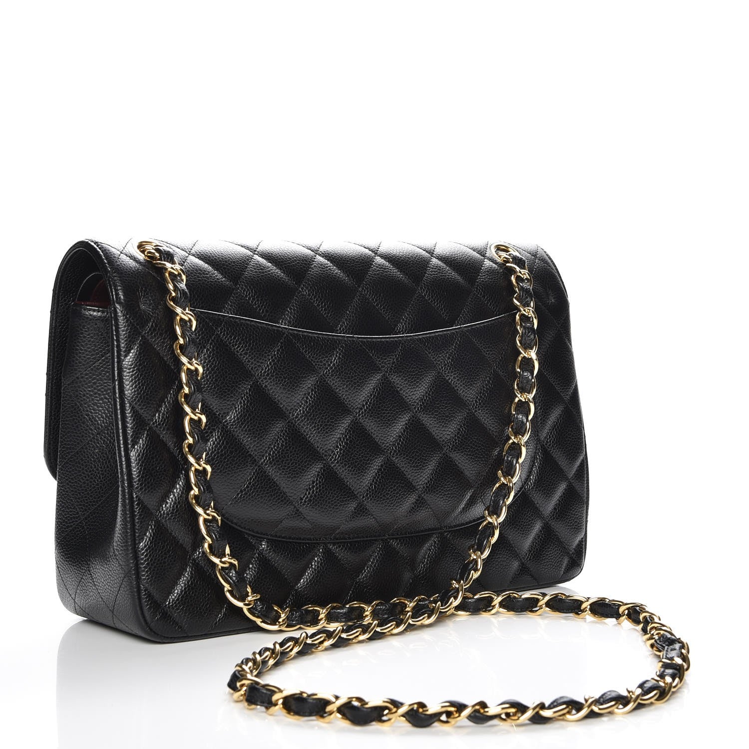 Chanel Caviar Quilted Jumbo Double Flap Black 3 of 9