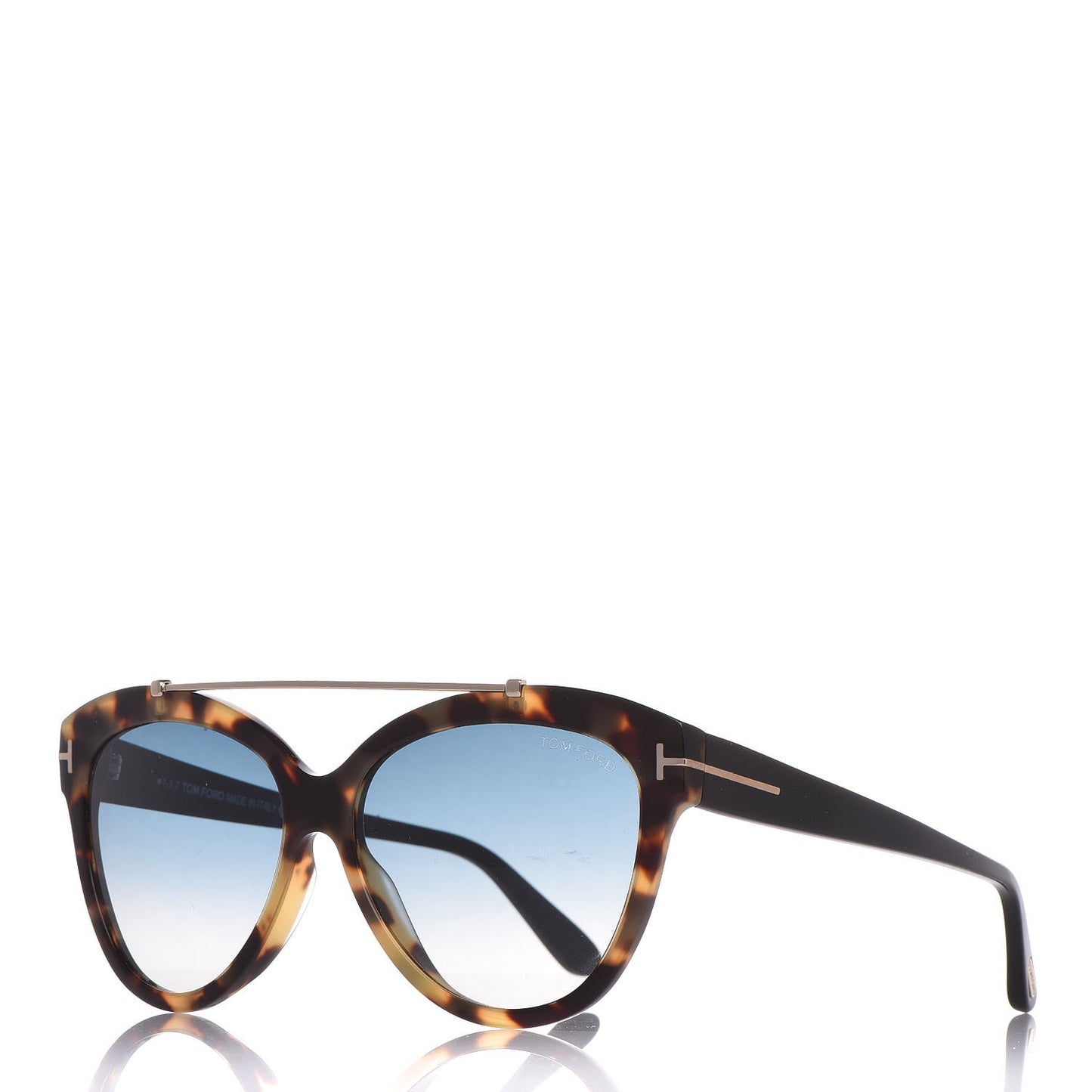 Livia Gradient Butterfly Sunglasses TF518 Tortoise