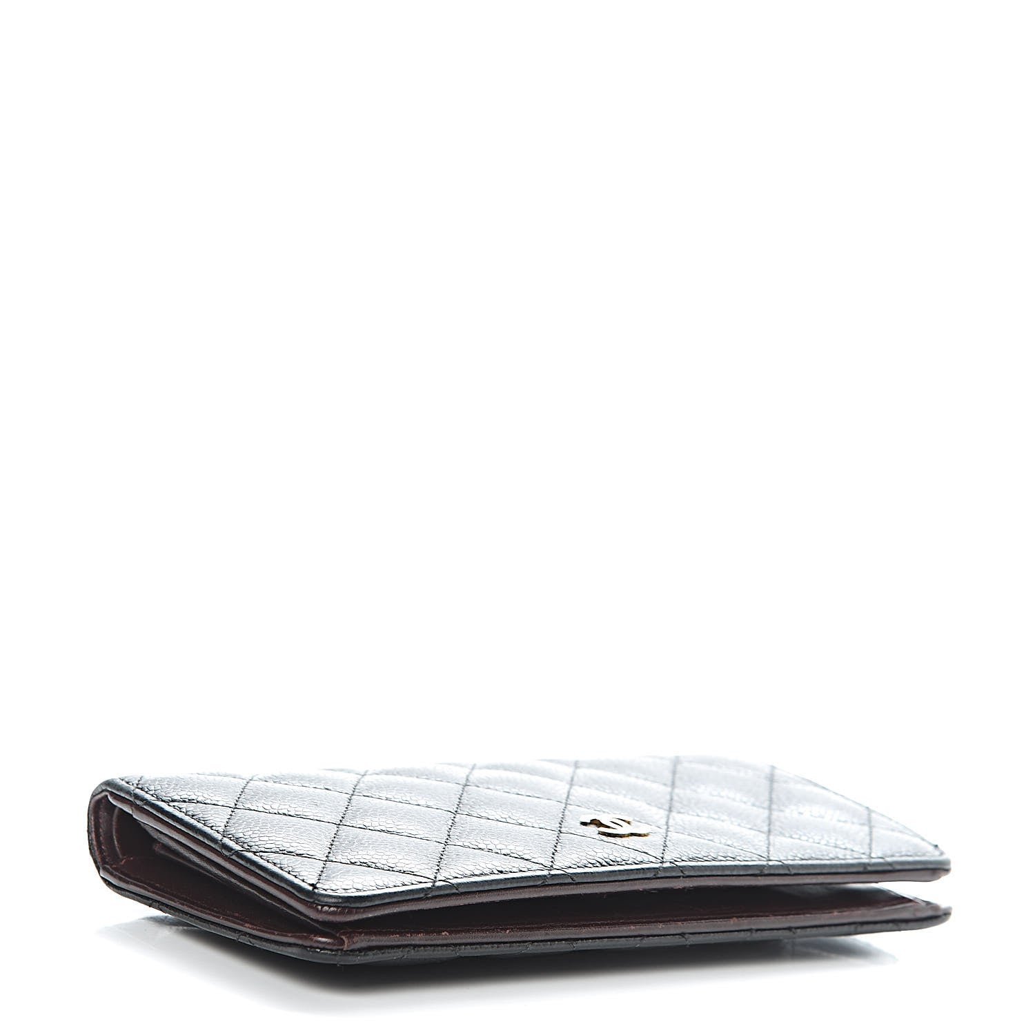 Chanel Caviar Quilted Yen Wallet Black 4 of 10