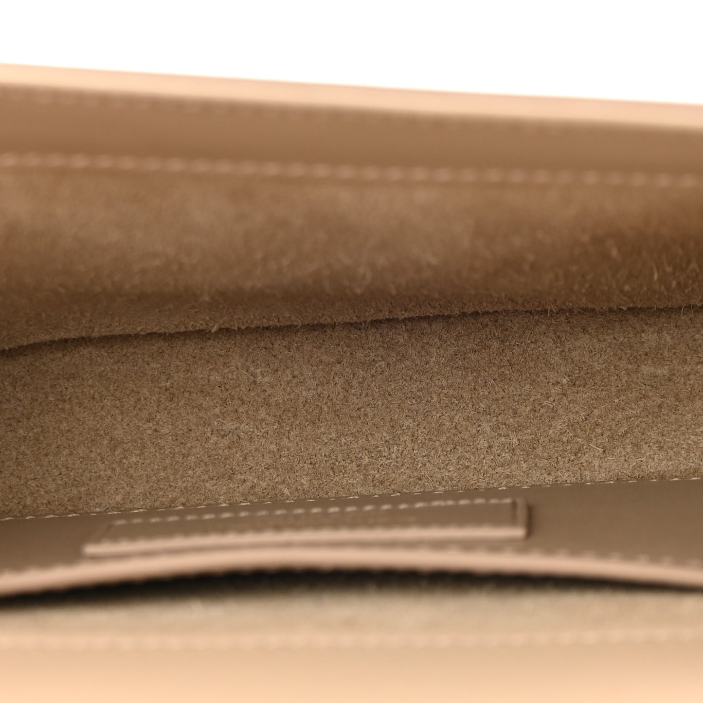 Smooth Calfskin Small Classic Monogram Kate Tassel Satchel Dark Beige