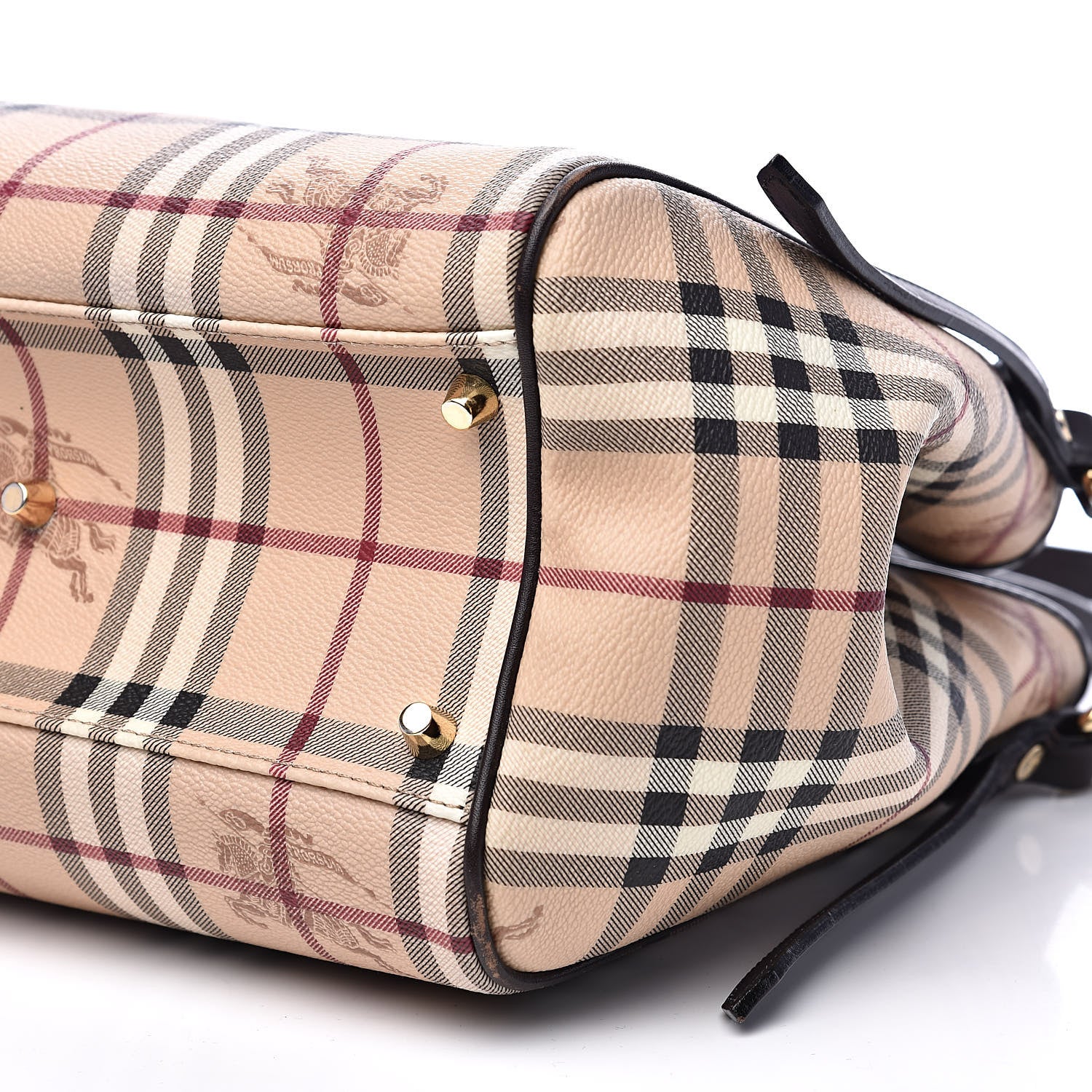 Burberry Haymarket Check Small Canterbury Tote Chocolate 10 of 13