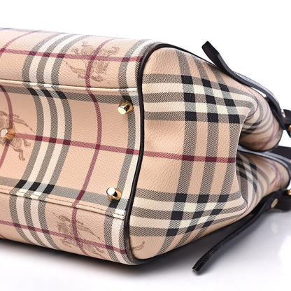 Burberry Haymarket Check Small Canterbury Tote Chocolate 10 of 13