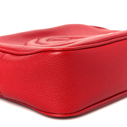 Gucci Pebbled Calfskin Small Soho Disco Bag Tabasco Red 10 of 12