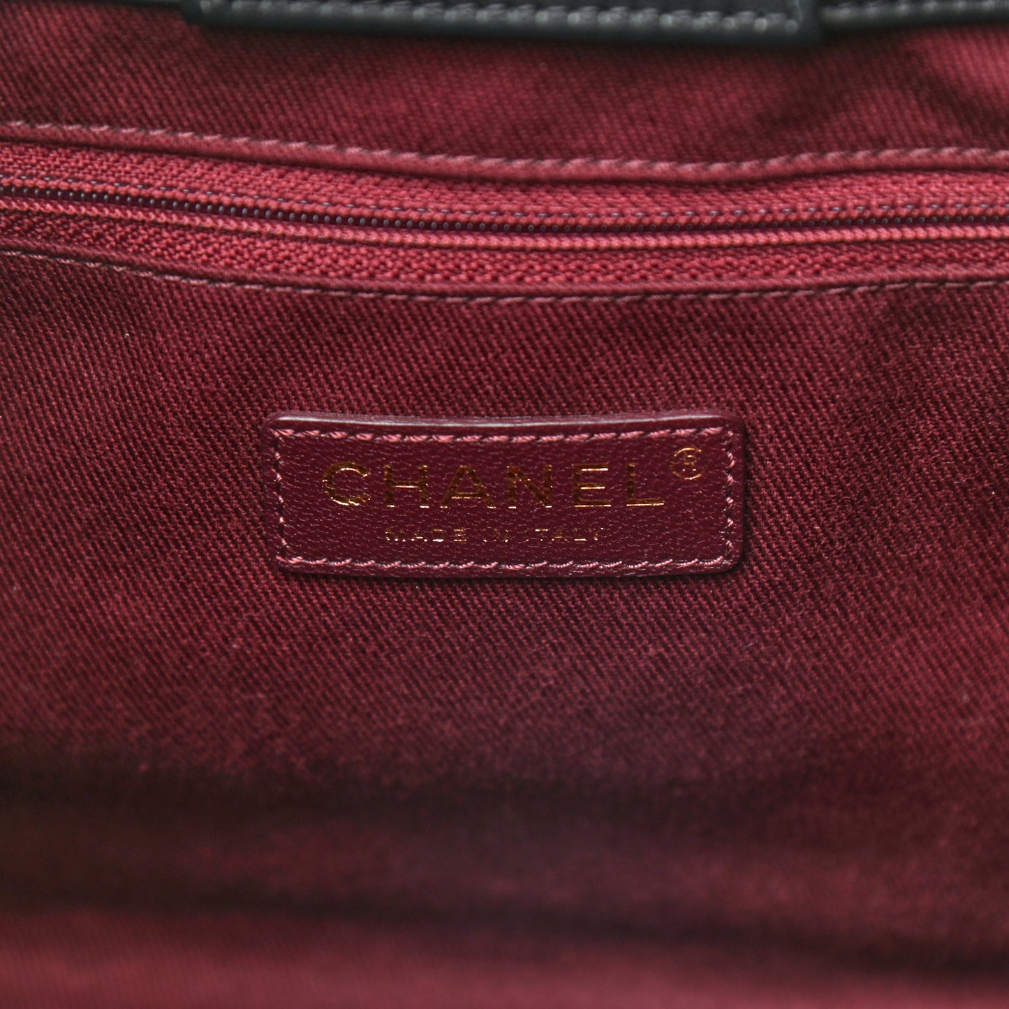 Aged Calfskin Quilted Coco Handle Shopping Tote Black