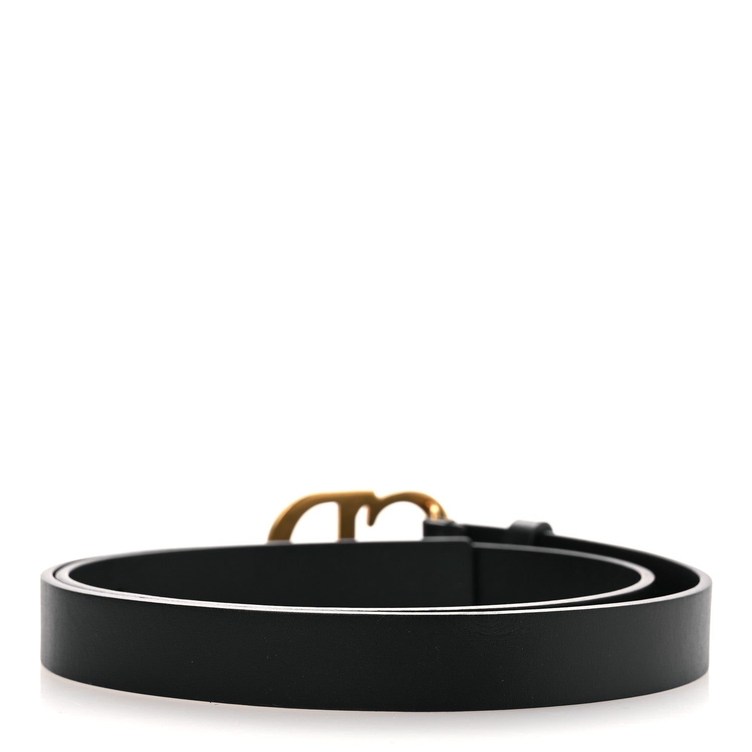 Christian Dior Calfskin Saddle Belt 80 32 Black 2 of 7