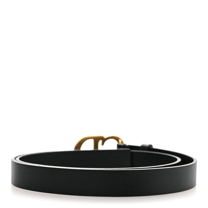 Christian Dior Calfskin Saddle Belt 80 32 Black 2 of 7