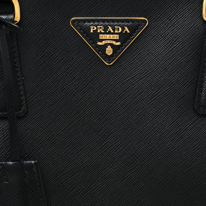 Prada Saffiano Medium Galleria Double Zip Tote Black 7 of 15
