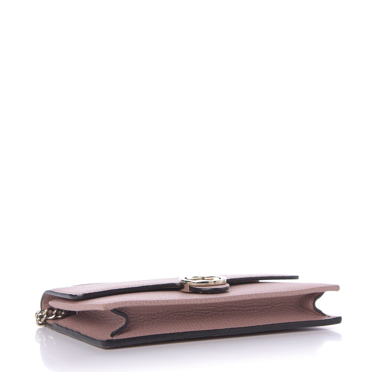 Gucci Dollar Calfskin Interlocking G Chain Wallet Soft Pink 4 of 8