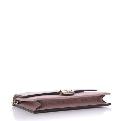 Gucci Dollar Calfskin Interlocking G Chain Wallet Soft Pink 4 of 8
