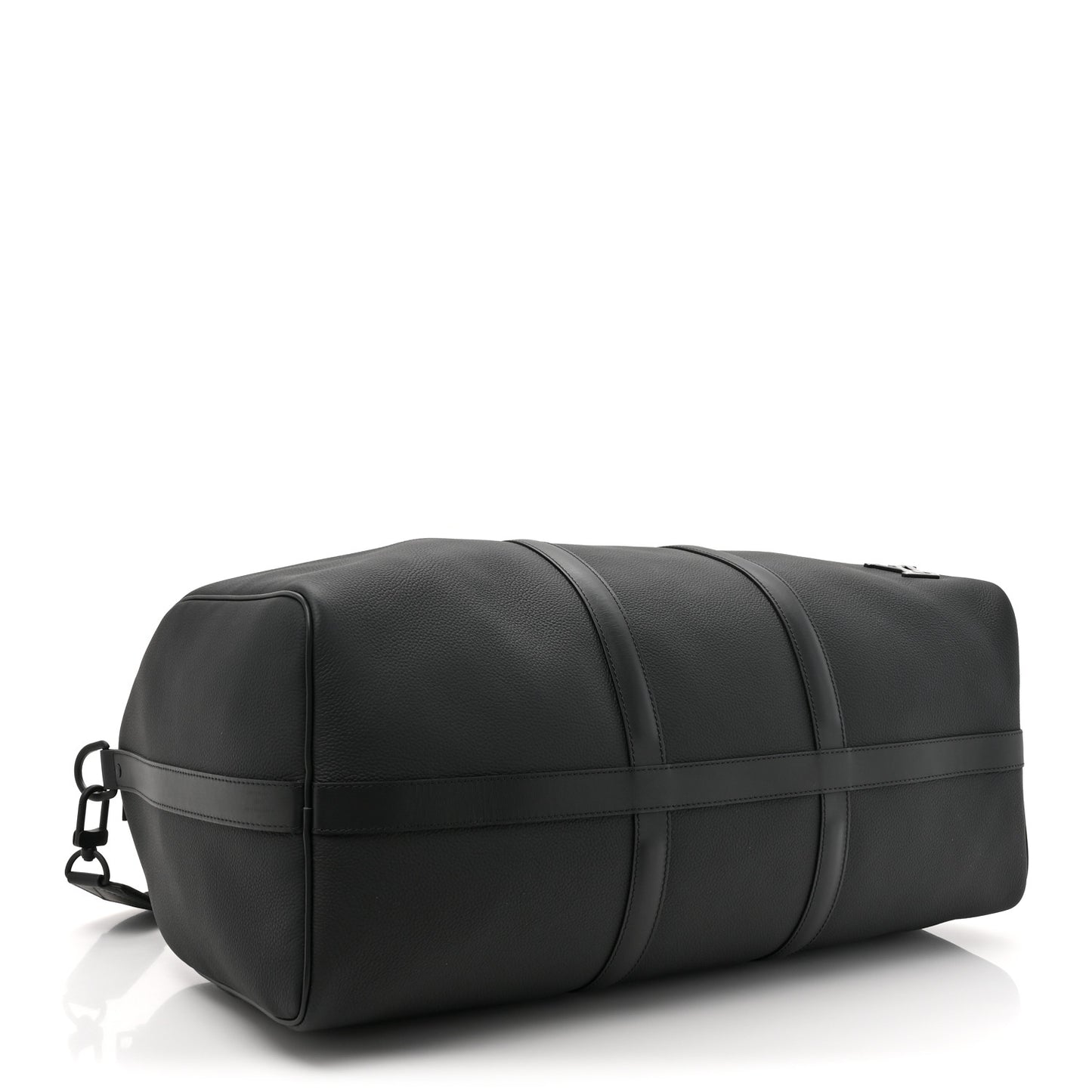 Grained Calfskin Aerogram Keepall Bandouliere 50 Black